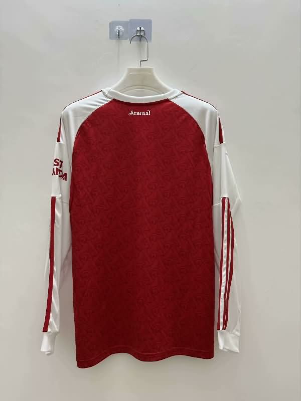 AAA(Thailand) Arsenal 25/26 Home Long Sleeve Soccer Jersey Leaked
