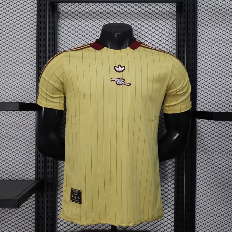 AAA(Thailand) Arsenal 25/26 Yellow Soccer Jersey(Player)