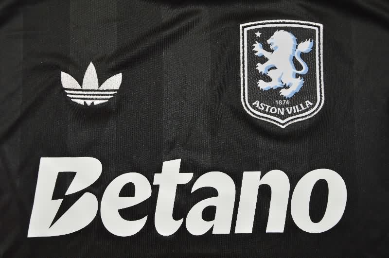 AAA(Thailand) Aston Villa 25/26 Goalkeeper Black Soccer Jersey