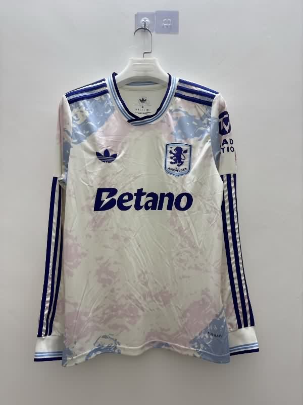 AAA(Thailand) Aston Villa 25/26 Third Long Sleeve Soccer Jersey