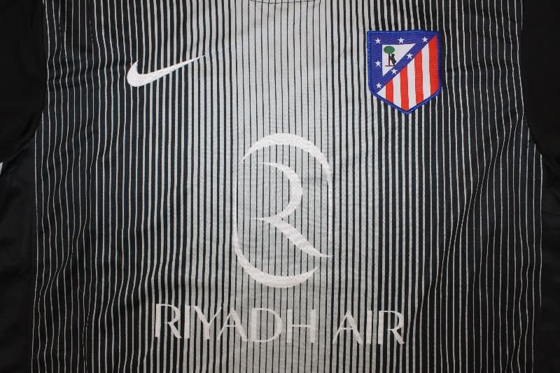 AAA(Thailand) Atletico Madrid 25/26 Goalkeeper Black Soccer Jersey
