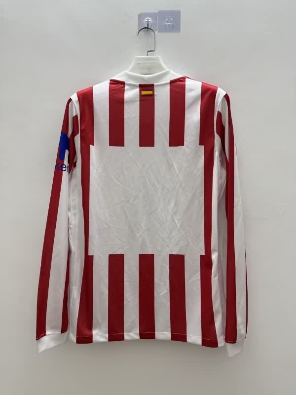 AAA(Thailand) Atletico Madrid 25/26 Home Long Sleeve Soccer Jersey
