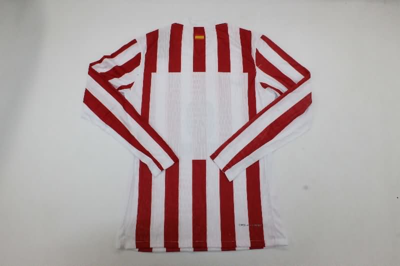 AAA(Thailand) Atletico Madrid 25/26 Home Long Sleeve Soccer Jersey (Player)