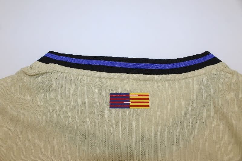 AAA(Thailand) Barcelona 25/26 Away Long Sleeve Soccer Jersey (Player)