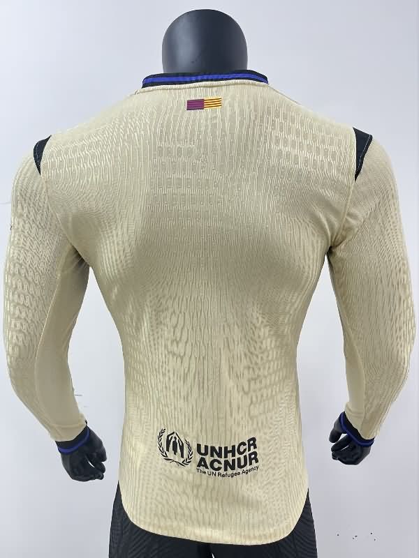 AAA(Thailand) Barcelona 25/26 Away Long Sleeve Soccer Jersey (Player) Leaked