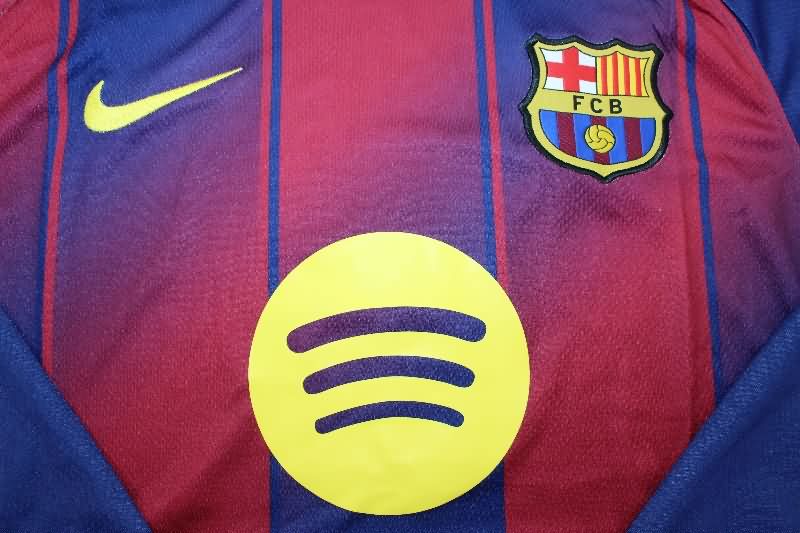 AAA(Thailand) Barcelona 25/26 Home Long Sleeve Soccer Jersey