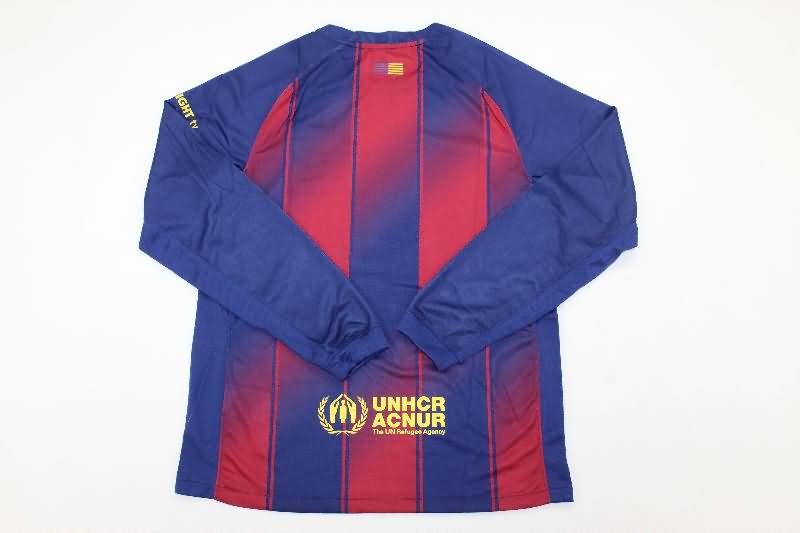 AAA(Thailand) Barcelona 25/26 Home Long Sleeve Soccer Jersey