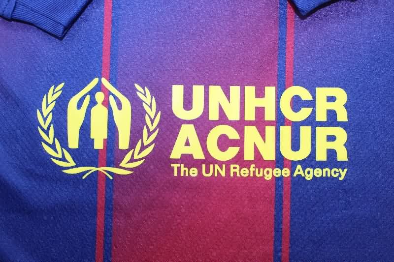 AAA(Thailand) Barcelona 25/26 Home Long Sleeve Soccer Jersey Leaked