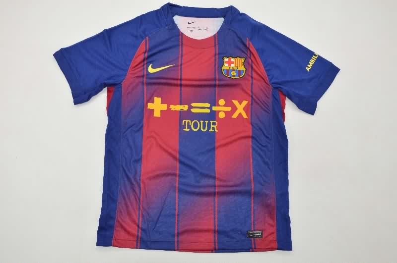 AAA(Thailand) Barcelona 25/26 Home Soccer Jersey Sponsor 02