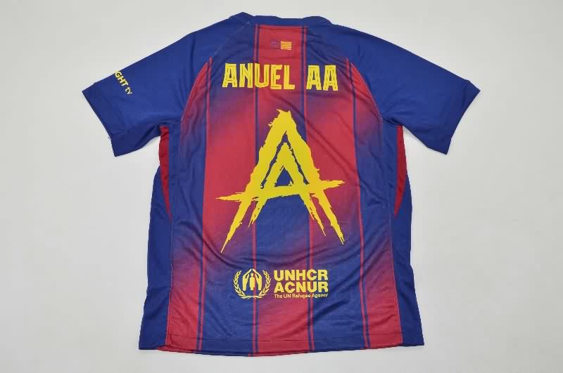 AAA(Thailand) Barcelona 25/26 Home Soccer Jersey Sponsor 03