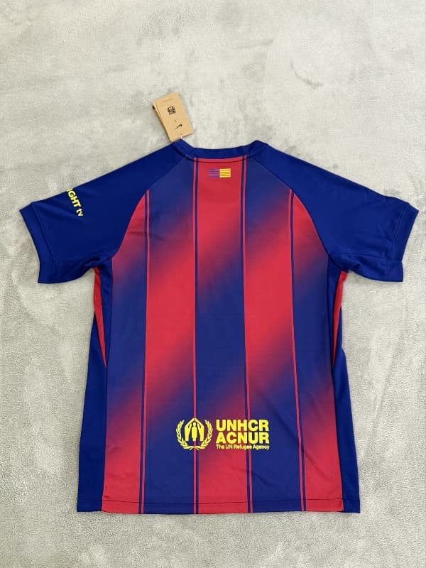 AAA(Thailand) Barcelona 25/26 Home Soccer Jersey Sponsor 04