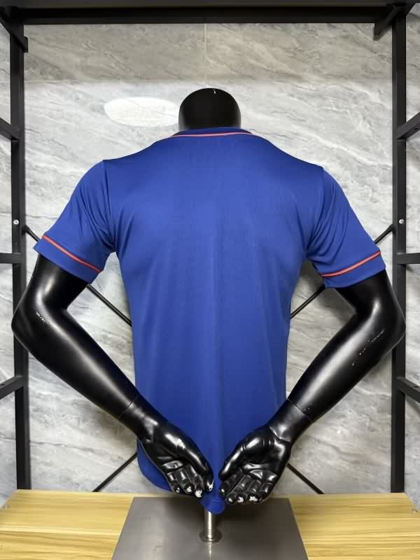 AAA(Thailand) Barcelona 25/26 Dark Blue Baseball Jersey