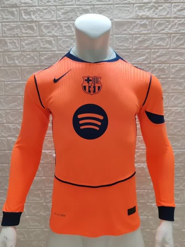 AAA(Thailand) Barcelona 25/26 Third Long Sleeve Soccer Jersey (Player) AAA(Thailand) Barcelona 25/26 Third Long Sleeve Soccer Jersey (Player)