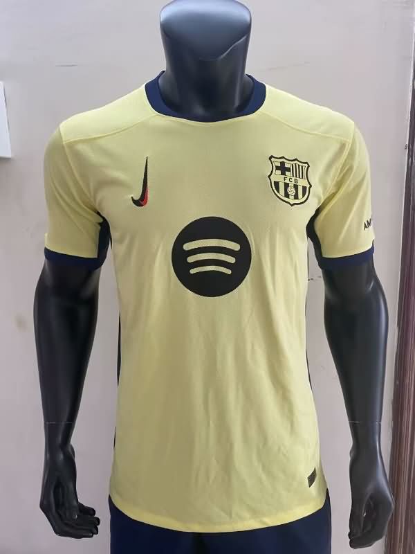 AAA(Thailand) Barcelona 25/26 Yellow Soccer Jersey