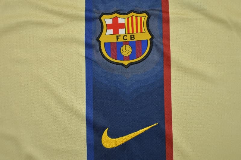 AAA(Thailand) Barcelona 25/26 Yellow Soccer Jersey 02