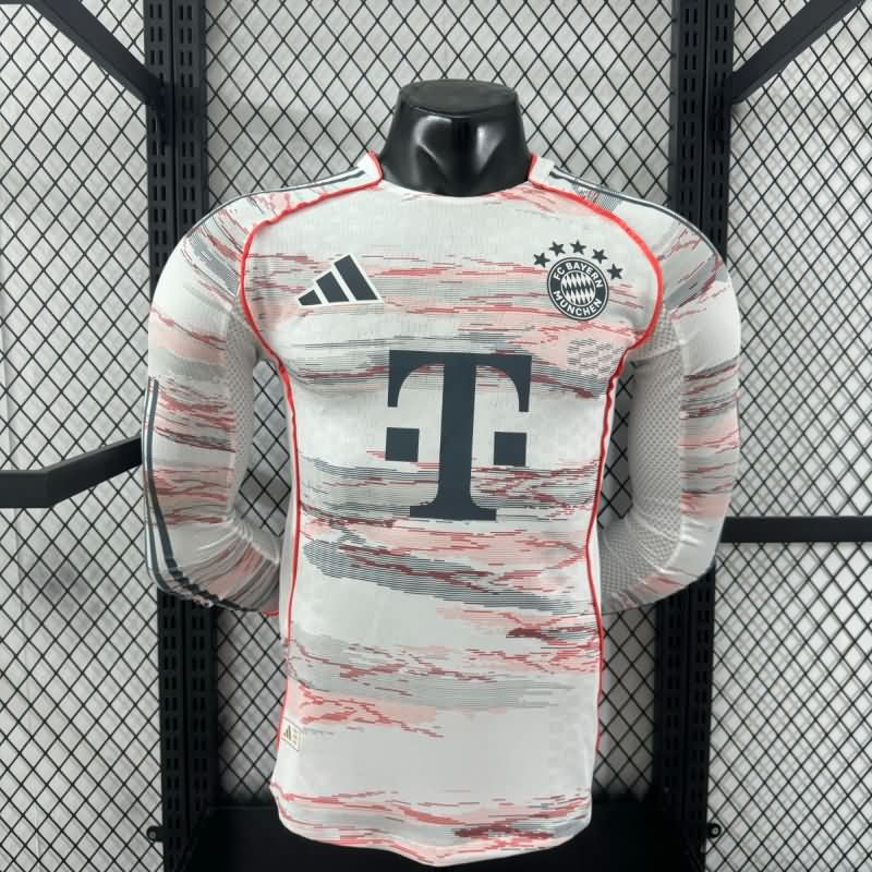 AAA(Thailand) Bayern Munich 25/26 Away Long Sleeve Soccer Jersey (Player)