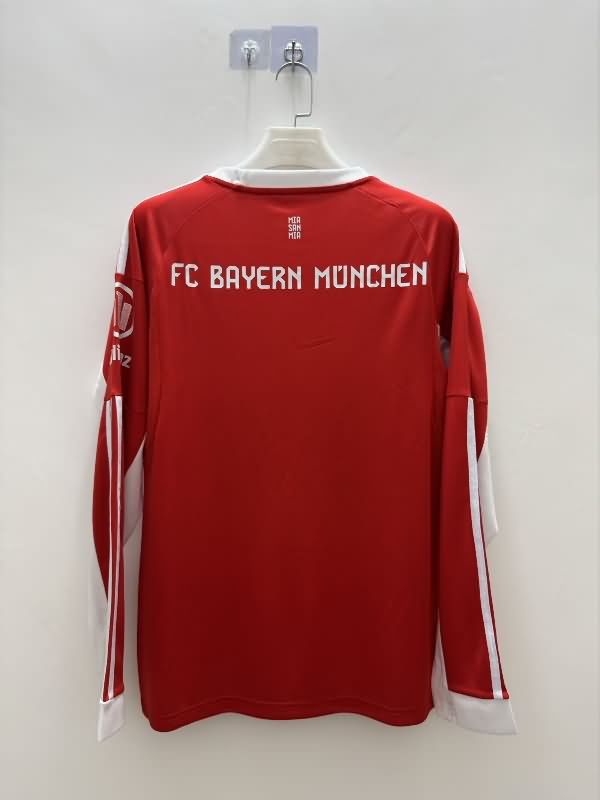 AAA(Thailand) Bayern Munich 25/26 Home Long Sleeve Soccer Jersey