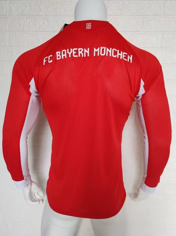 AAA(Thailand) Bayern Munich 25/26 Home Long Sleeve Soccer Jersey (Player)