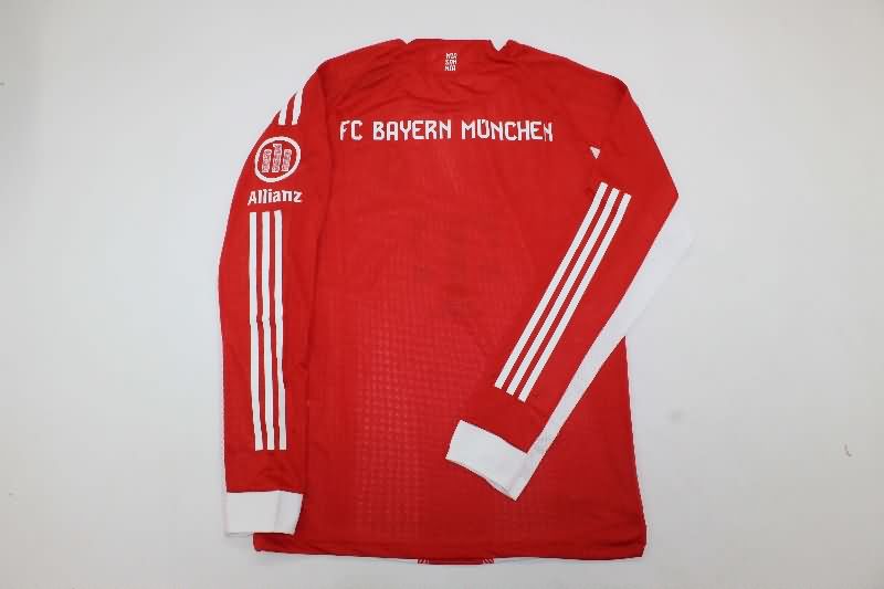 AAA(Thailand) Bayern Munich 25/26 Home Long Sleeve Soccer Jersey (Player)