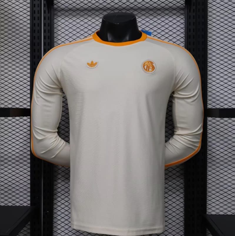 AAA(Thailand) Bayern Munich 25/26 White Long Sleeve Soccer Jersey