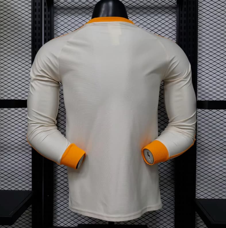 AAA(Thailand) Bayern Munich 25/26 White Long Sleeve Soccer Jersey