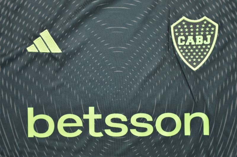 AAA(Thailand) Boca Juniors 2025 Goalkeeper Black Soccer Jersey