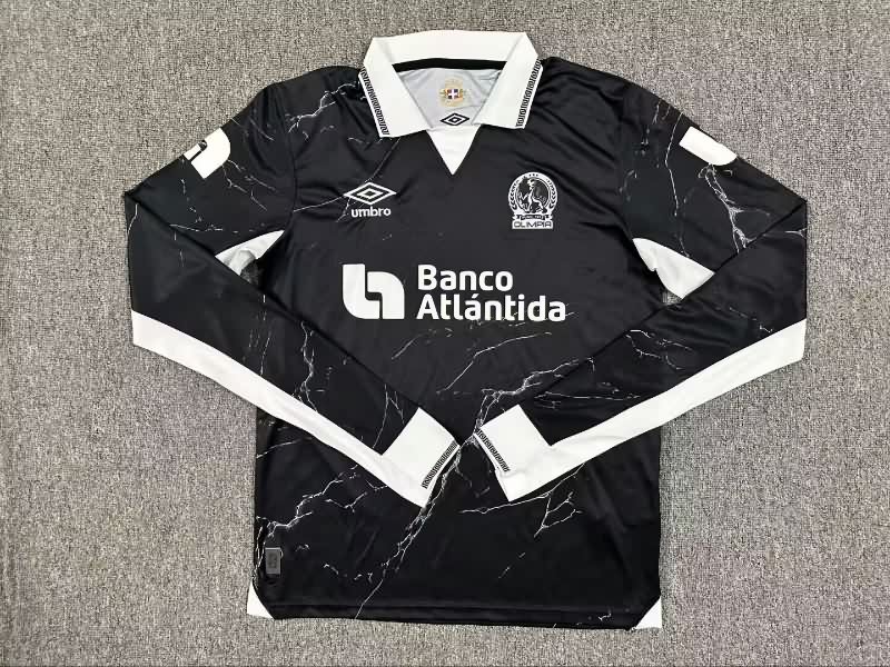 AAA(Thailand) CD Olimpia 2025 Third Long Sleeve Soccer Jersey