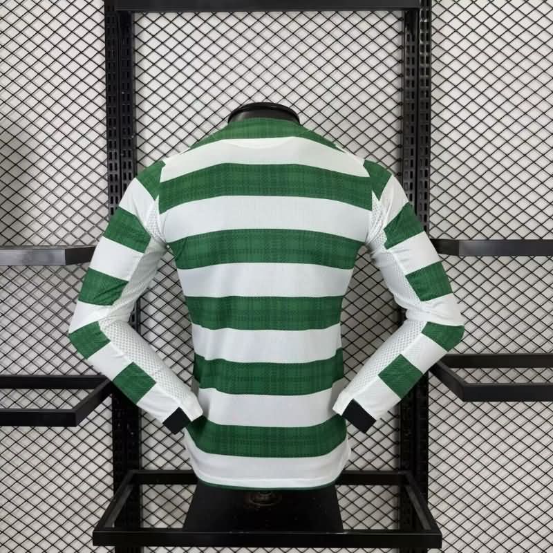AAA(Thailand) Celtic 25/26 Home Long Sleeve Soccer Jersey (Player)