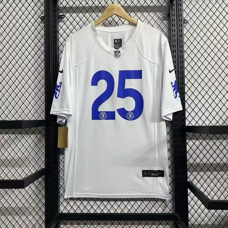 AAA(Thailand) Chelsea 25/26 White NFL Jersey