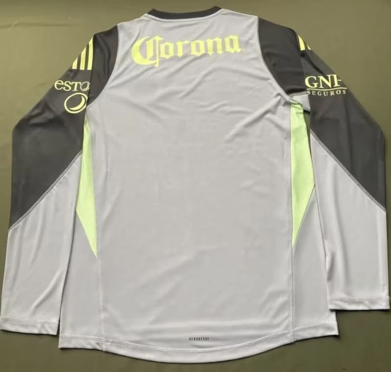 AAA(Thailand) Club America 25/26 Goalkeeper Grey Long Sleeve Soccer Jersey