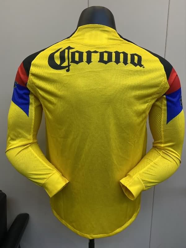 AAA(Thailand) Club America 25/26 Home Long Sleeve Soccer Jersey (Player)
