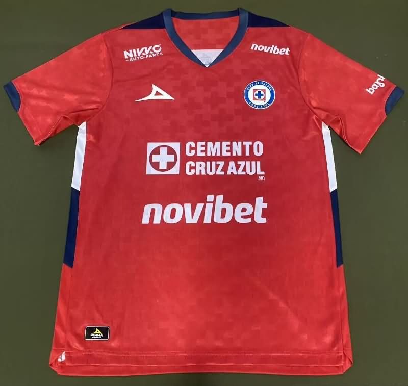 AAA(Thailand) Cruz Azul 25/26 Goalkeeper Red Soccer Jersey (Player)