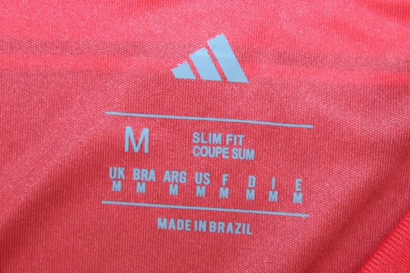 AAA(Thailand) Flamengo 2025 Home Long Sleeve Soccer Jersey