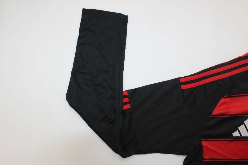AAA(Thailand) Flamengo 2025 Home Long Sleeve Soccer Jersey