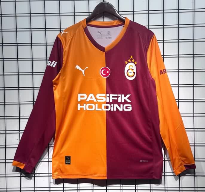 AAA(Thailand) Galatasaray 25/26 Home Long Sleeve Soccer Jersey