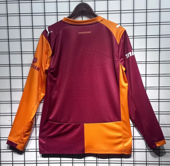 AAA(Thailand) Galatasaray 25/26 Home Long Sleeve Soccer Jersey