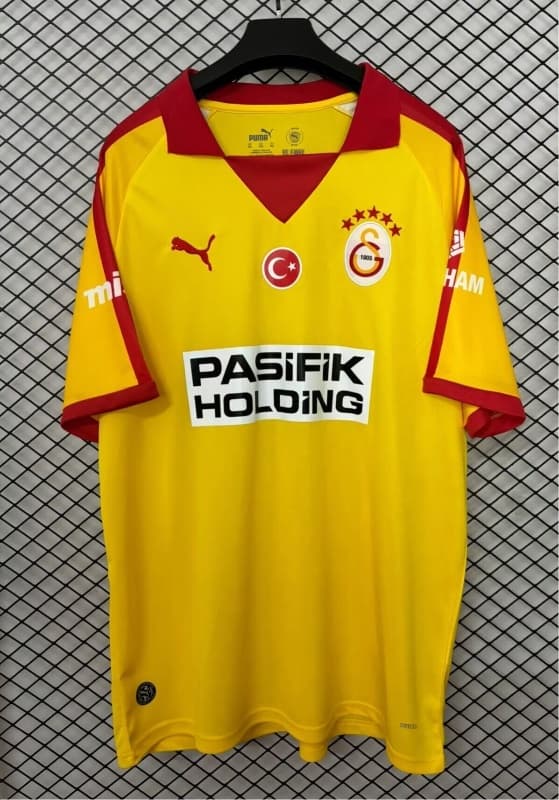 AAA(Thailand) Galatasaray 25/26 Yellow Soccer Jersey AAA(Thailand) Galatasaray 25/26 Yellow Soccer Jersey