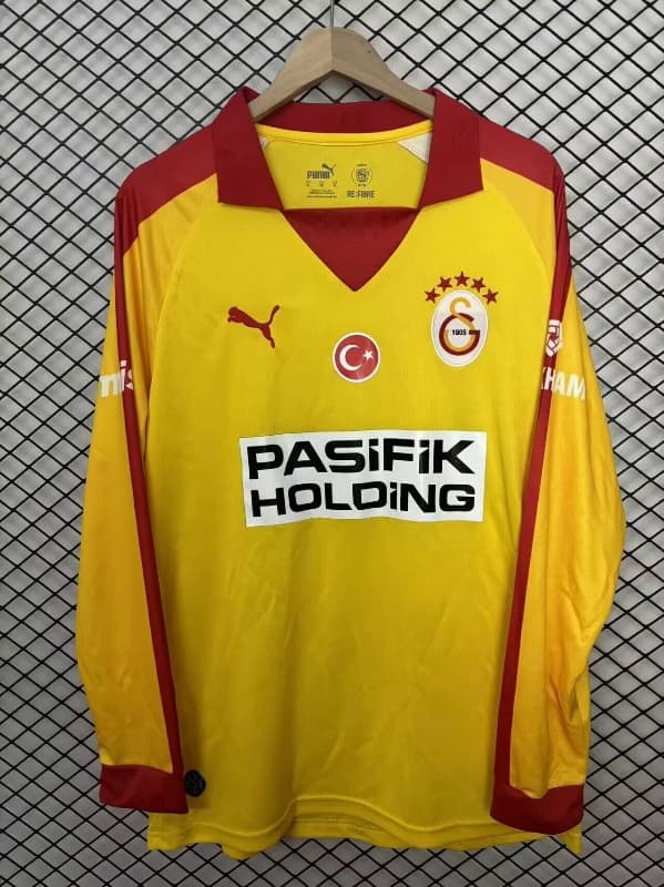 AAA(Thailand) Galatasaray 25/26 Yellow Long Sleeve Soccer Jersey AAA(Thailand) Galatasaray 25/26 Yellow Long Sleeve Soccer Jersey