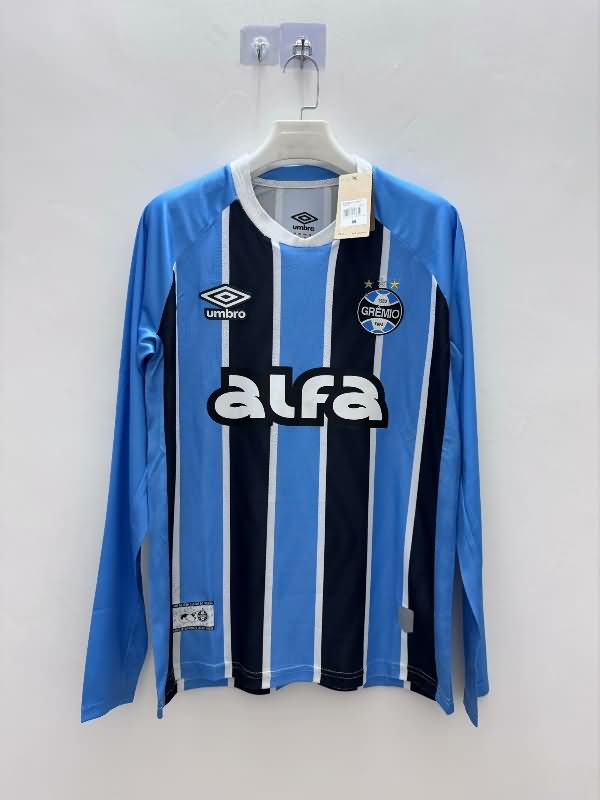 AAA(Thailand) Gremio 2025 Home Long Sleeve Soccer Jersey
