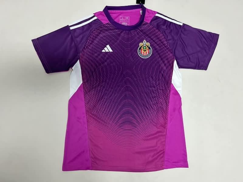 AAA(Thailand) Guadalajara Chivas 25/26 Goakeeper Purple Soccer Jersey
