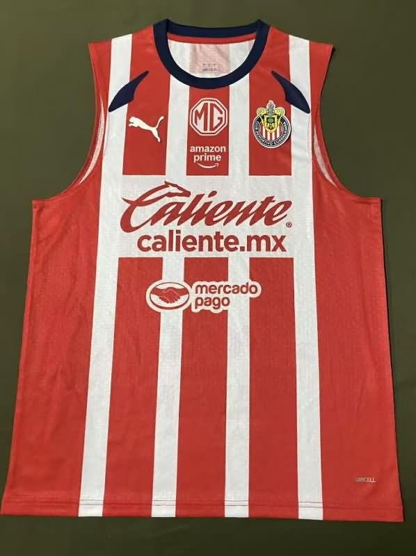 AAA(Thailand) Guadalajara Chivas 25/26 Training Vest Soccer Jersey