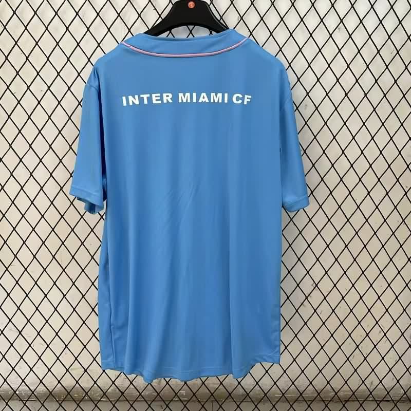 AAA(Thailand) Inter Miami 2025 Blue Baseball Jersey