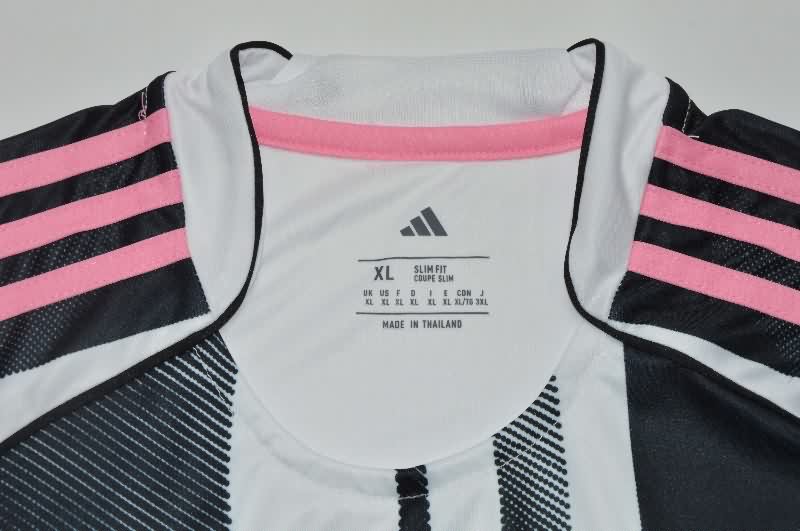 AAA(Thailand) Juventus 25/26 Home Long Sleeve Soccer Jersey