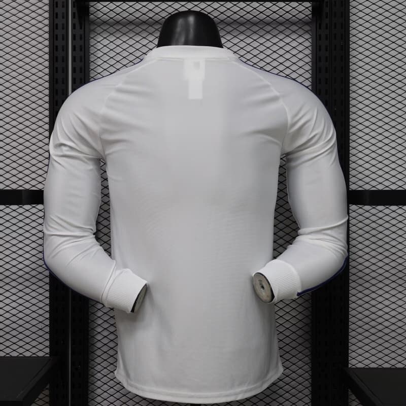 AAA(Thailand) Leeds United 25/26 White Long Sleeve Soccer Jersey