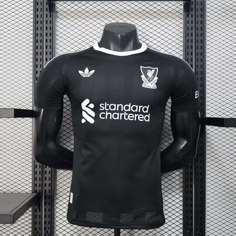 AAA(Thailand) Liverpool 25/26 Goalkeeper Black Soccer Jersey (Player)