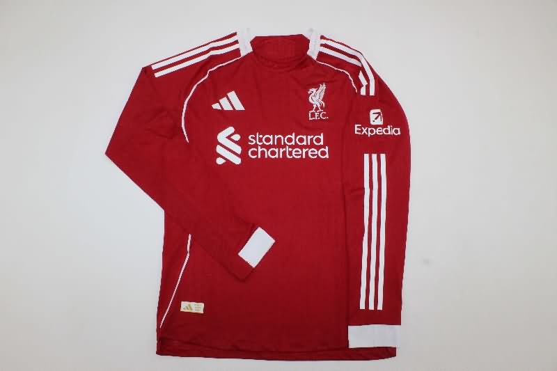 AAA(Thailand) Liverpool 25/26 Home Long Sleeve Soccer Jersey (Player)
