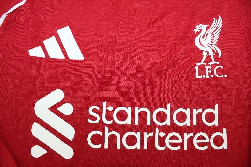 AAA(Thailand) Liverpool 25/26 Home Long Sleeve Soccer Jersey (Player)