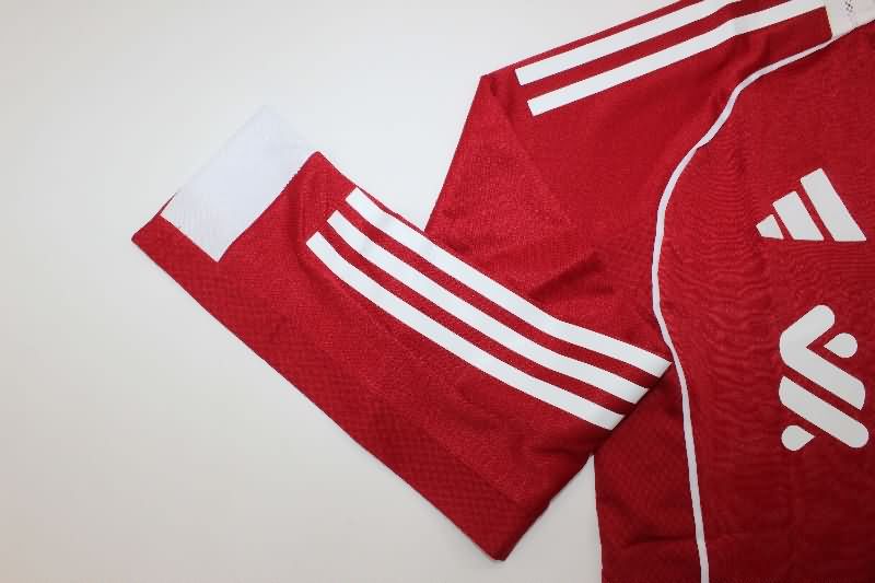 AAA(Thailand) Liverpool 25/26 Home Long Sleeve Soccer Jersey (Player)