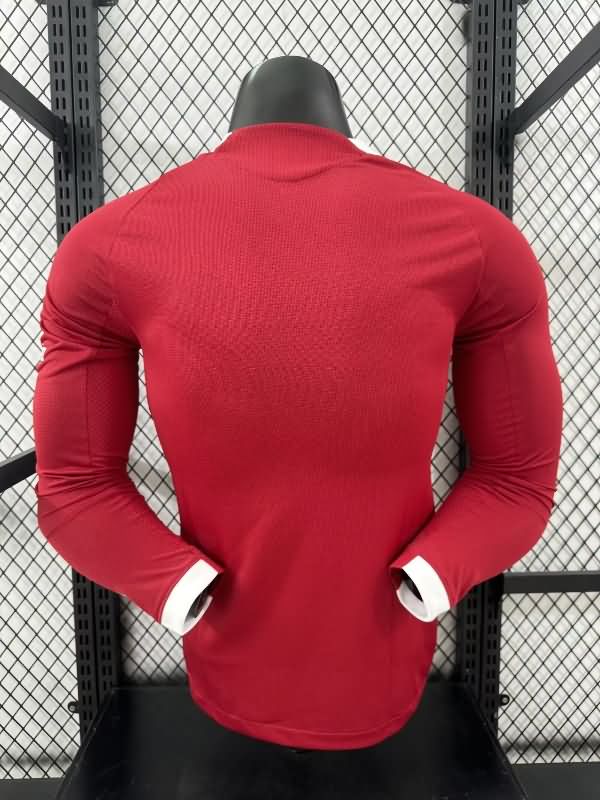 AAA(Thailand) Liverpool 25/26 Home Long Sleeve Soccer Jersey (Player) Leaked