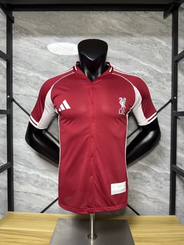 AAA(Thailand) Liverpool 25/26 Travel Red Soccer Jersey (Player)
